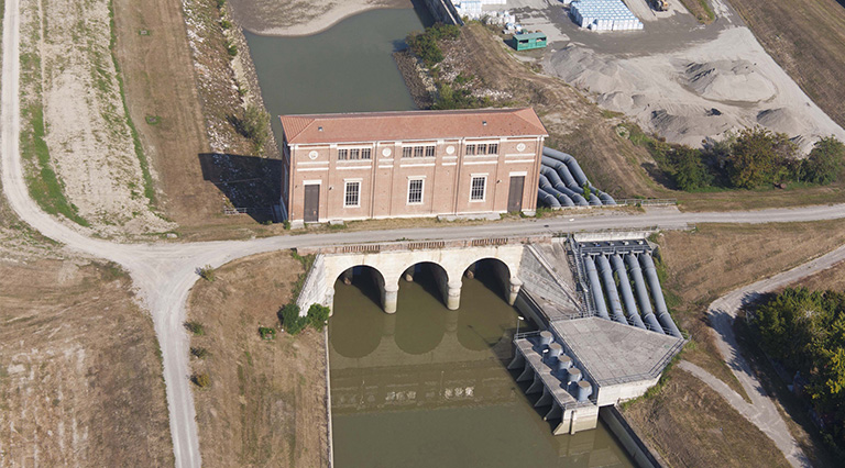 Impianto idrovoro sul Po a Boretto, Binini Partners, Società di architettura e ingegneria