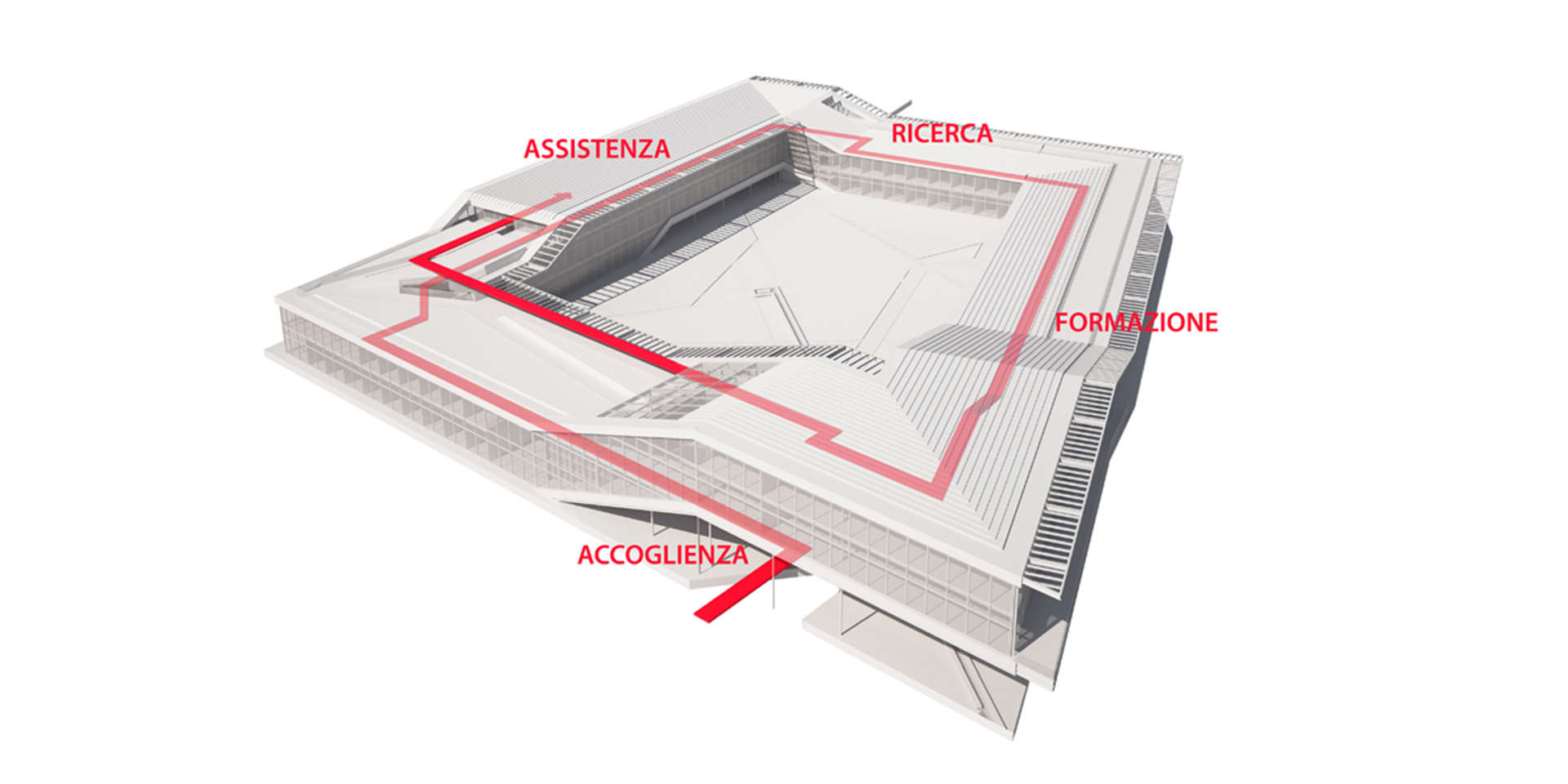 Sede dell’IRCCS Fondazione Stella Maris a Pisa, Binini Partners, Società di architettura e ingegneria